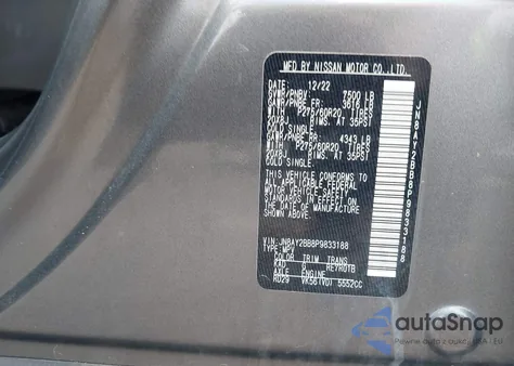 2023 Nissan Armada Sl 4Wd z USA, uszkodzony, nr VIN JN8AY2BB8P9833188